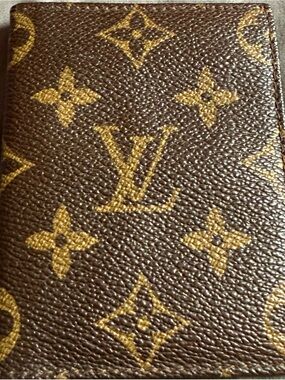 Louis Vuitton Monogram Canvas Card Holder – Brown & Gold Print
